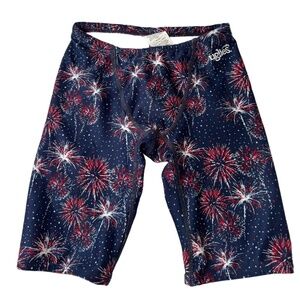 Uglies Dolphins Blue Fireworks Competitive Swim Training Jammers Youth Boy 26